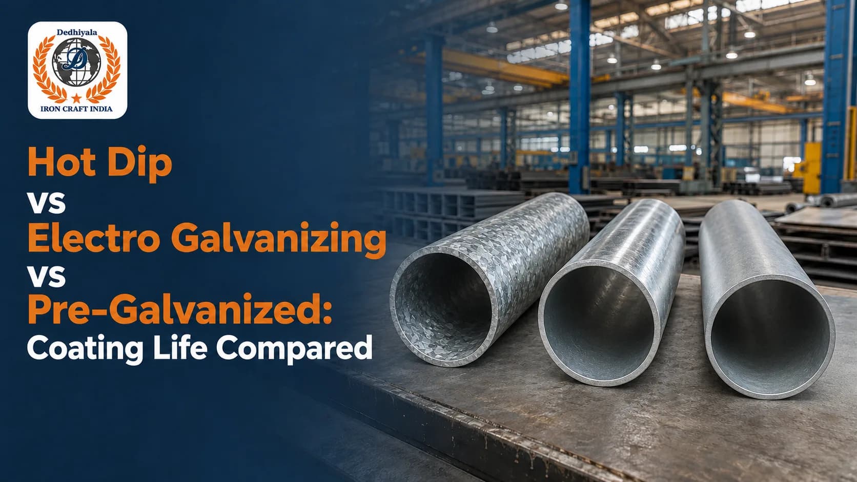 Hot Dip vs Electro Galvanizing vs Pre-Galvanized: Coating Life Compared
