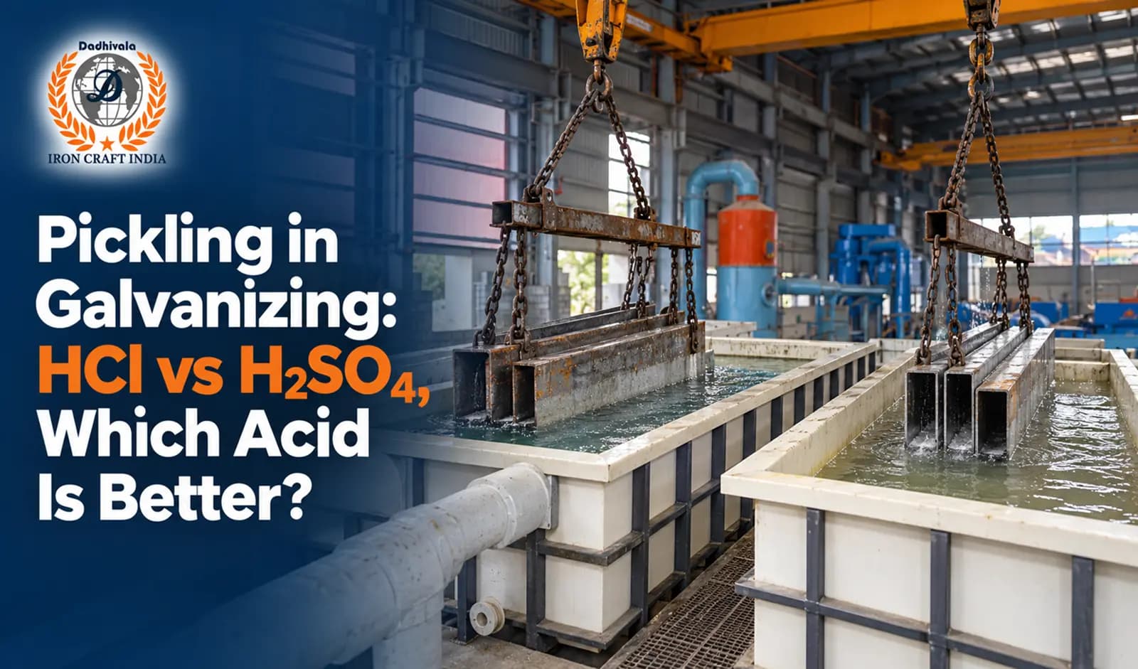 Pickling in Galvanizing: HCl vs H₂SO₄, Which Acid Is Better?