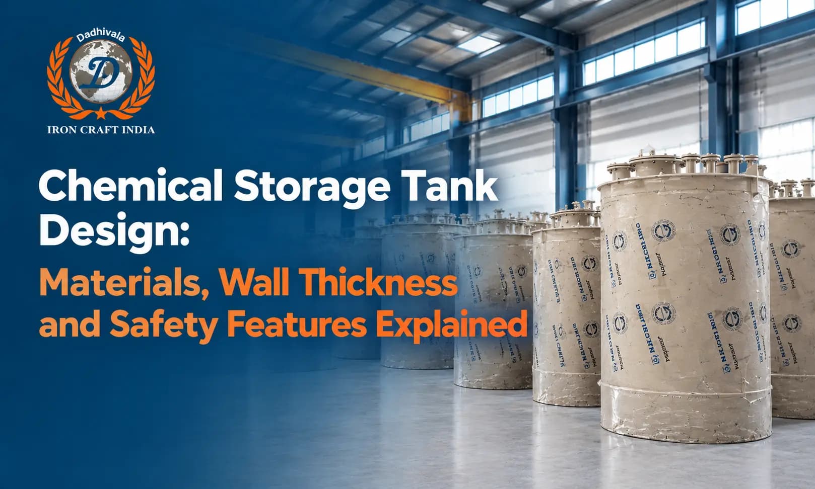Chemical Storage Tank Design: Materials, Wall Thickness and Safety Features Explained